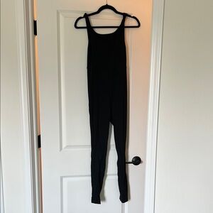 Black Sleeveless Maternity Jumpsuit for Women